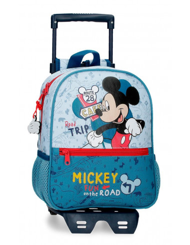 MOCHILA ADAP.28CM.C/CARO MICKEY ROAD TRIP